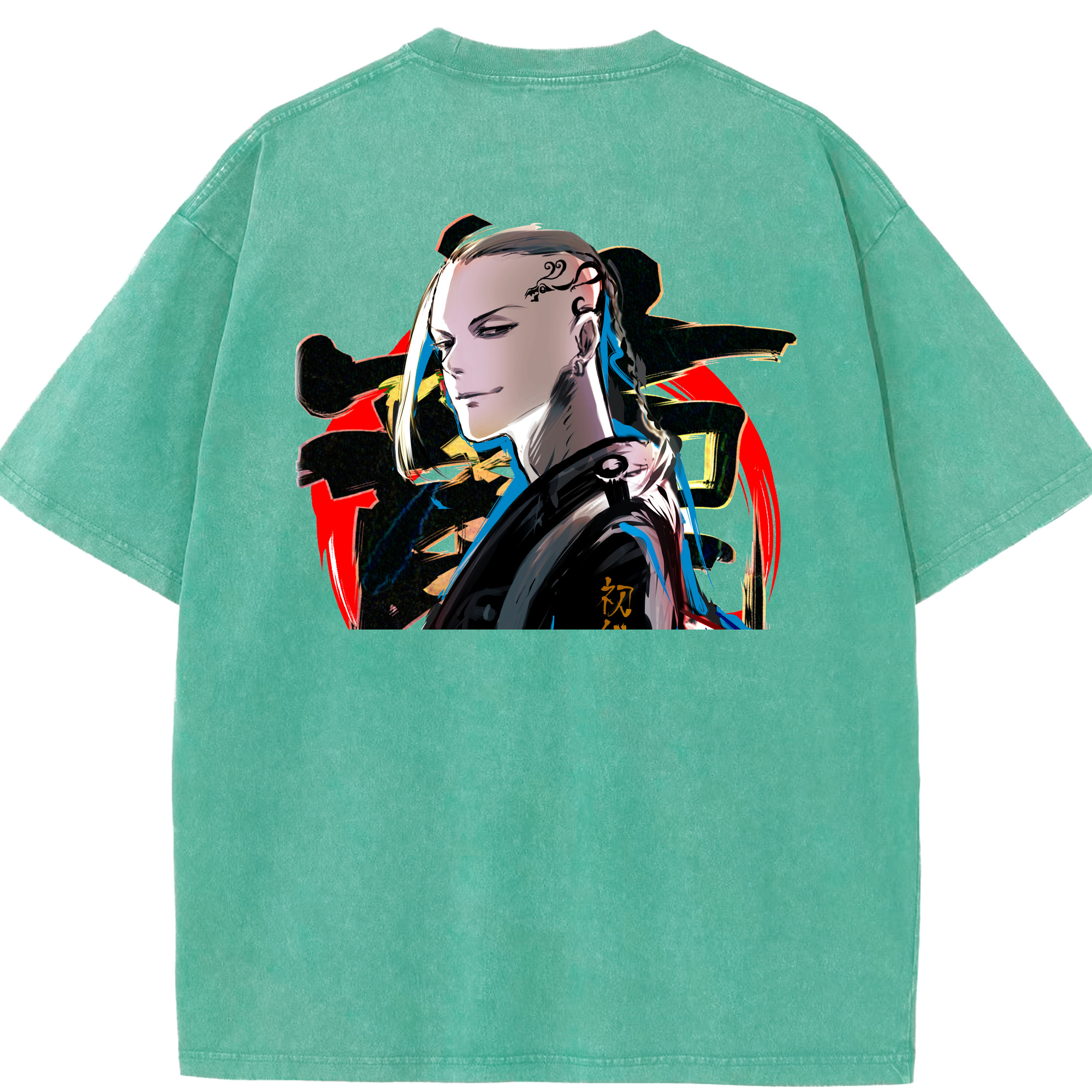 （画像用） 東京リベンジャーズ Tokyo Revengers 綿100% ヴィンテージ風 半袖Tシャツ（背面プリント）